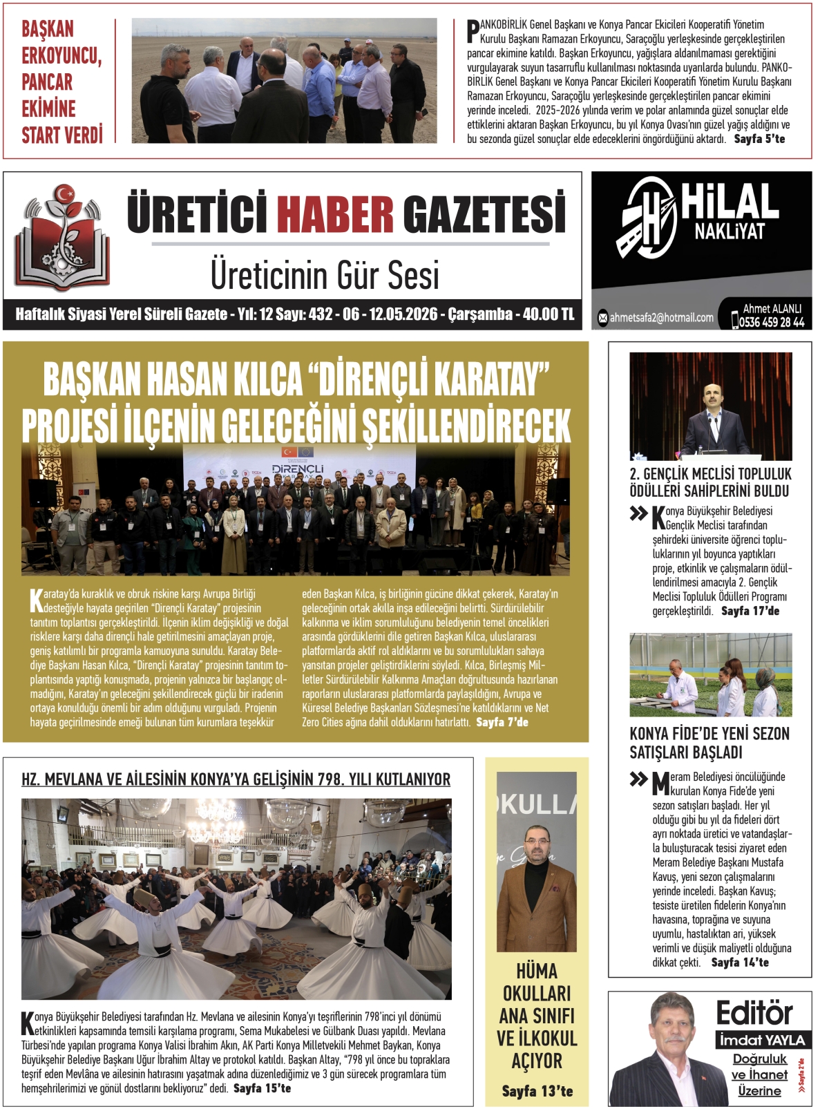 ÜRETİCİ HABER GAZETESİ 06.05.2026