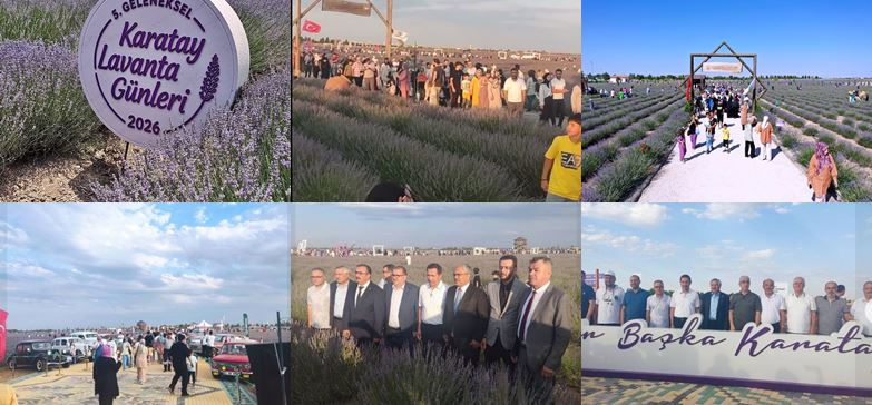 Karatay  Lavanta Bahçesine İlk Gün Ziyaretçi Akını
