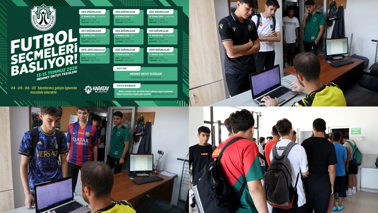 Karatay Belediyespor Kulübü’nde Futbolcu Seçmeleri Başlıyor