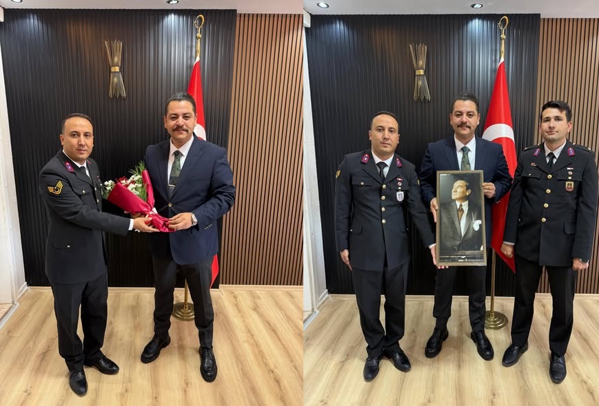 Yunak Jandarma’dan Kaymakam Taşavlı’ya Anlamlı Ziyaret