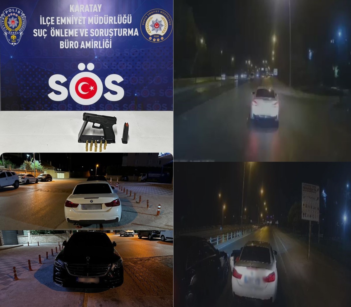 Konya'da Trafikte Dehşet Saçan Şüpheliler Yakalandı