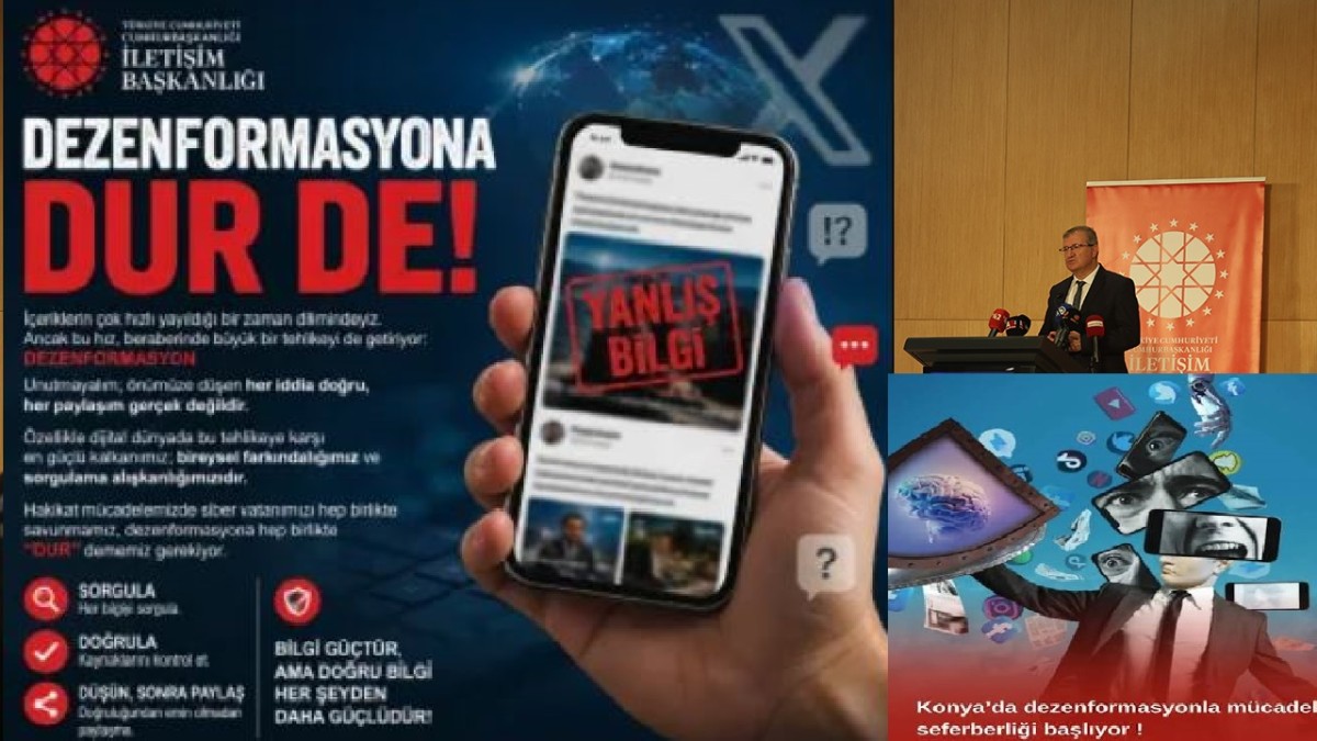 Konya’da ‘Dezenformasyona Dur De’ Kampanyası